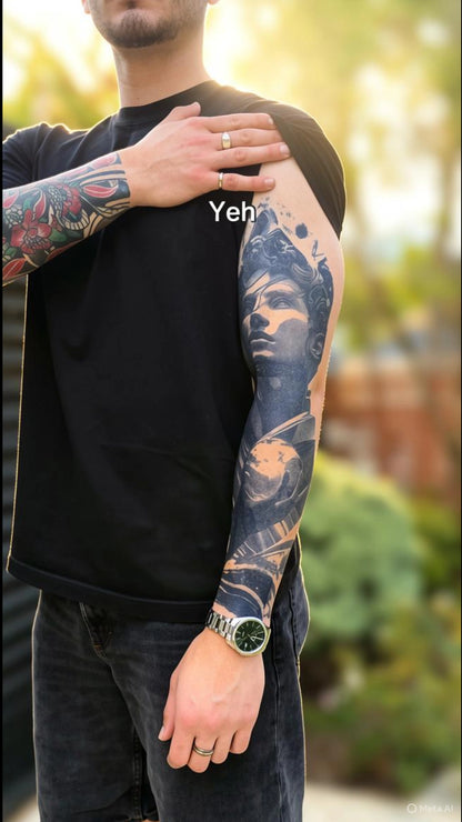 Eternal Orbit Sleeve Temp Tattoo