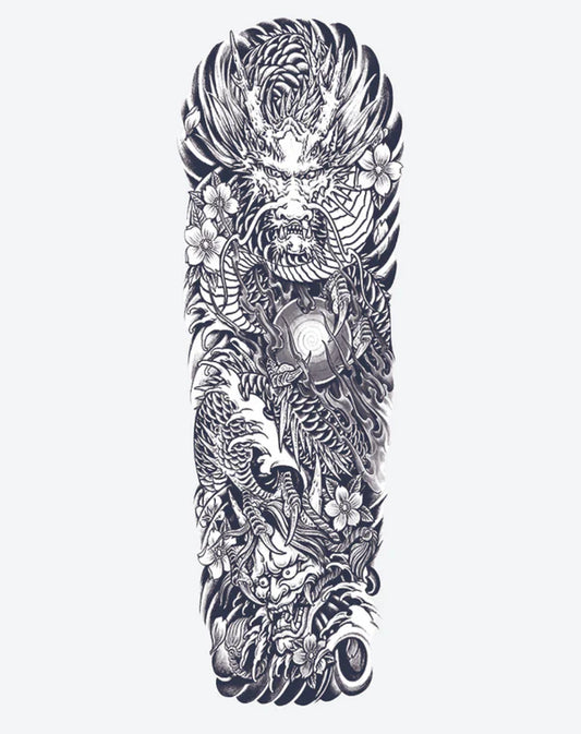 Japanese Dragon Sleeve Temp Tattoo